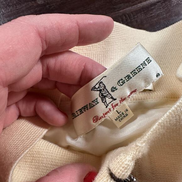 Fairway Greene Italian Merino Baruffa Merino Quarter Zip Windsweater Size Large - Picture 8 of 9